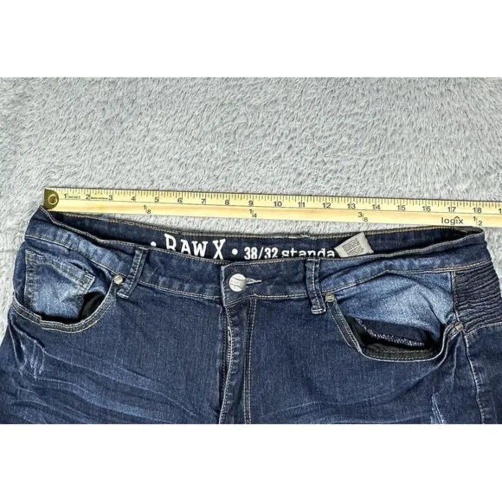 Raw X Standard Camouflage Moto Jeans Men's 38x32 Cotton Blend Stretch‎ Denim